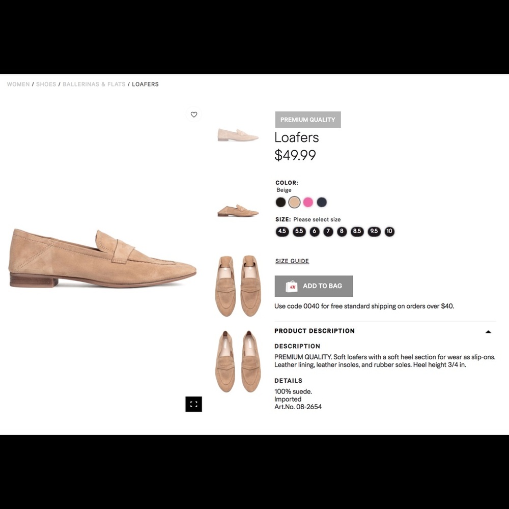 Brand new HM Premium Quality Loafer